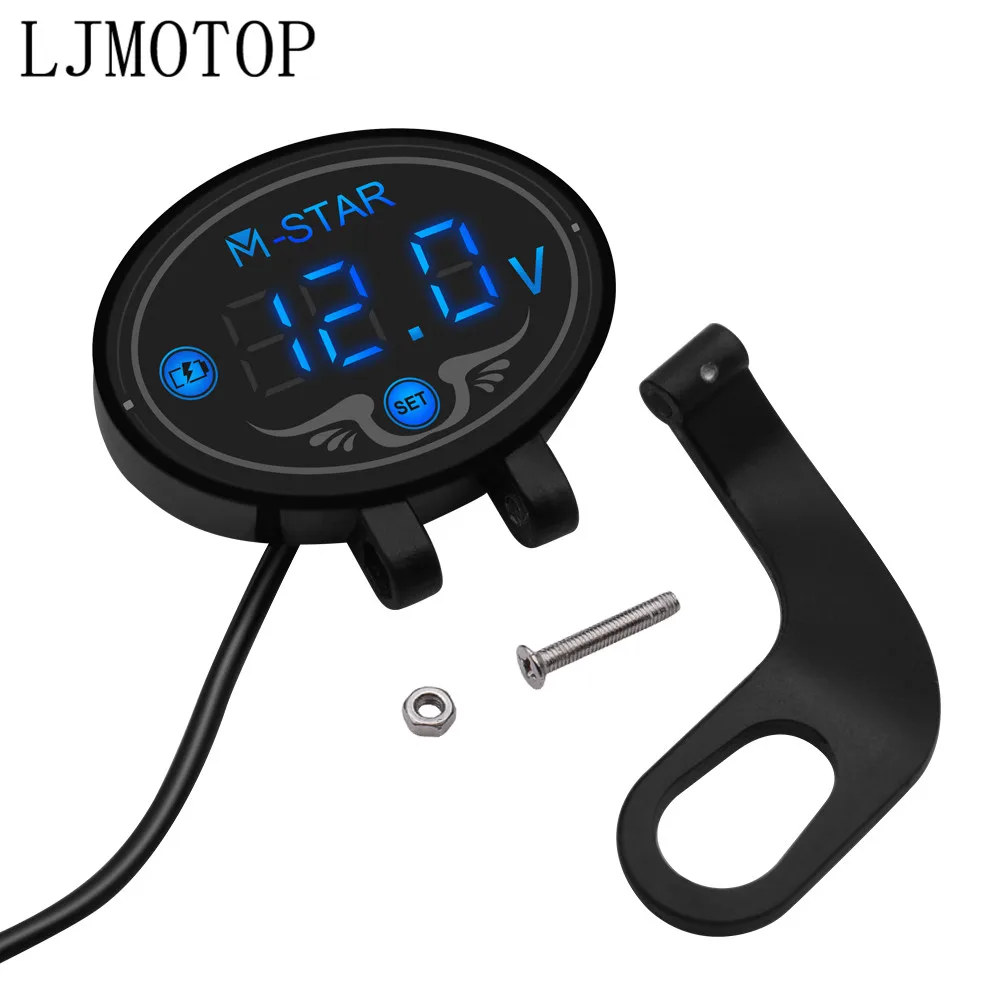 For Honda CB190R CB400 SF CBR650 R GROM MSX125 Motorcycle Digital Panel Voltmeter Voltage Meter Tester Led Display | Автомобили и