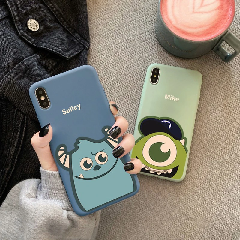 Mike Sulley Cute Cartoon Soft Silicone Phone Case For iPhone 11 Pro Max Candy Cover X XR XS 8 7 6 6S Plus funda |