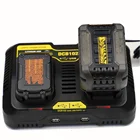 Двойное зарядное устройство DCB102 для литий-ионных аккумуляторов DeWalt, 12-20 в, DCB104, DCB118, DCB115, DCB107, DCB105, DCB100, DCB112