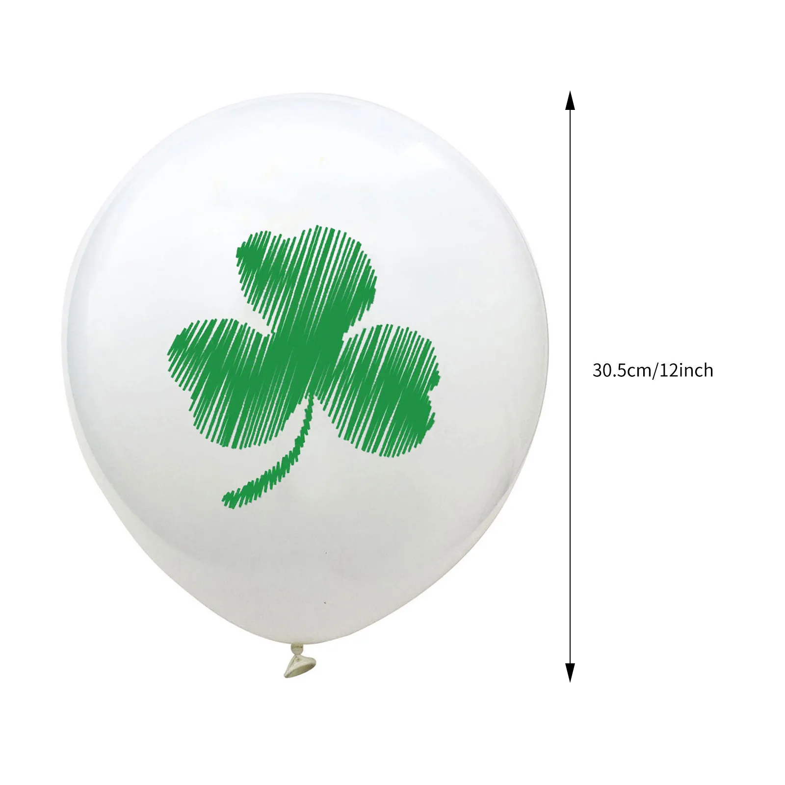 

10 Pieces Of 12 inch 2021 St. Patrick's Day Shamrock sequin balloon Latex Balloons New Year Party Decoration Balloons Home Decor
