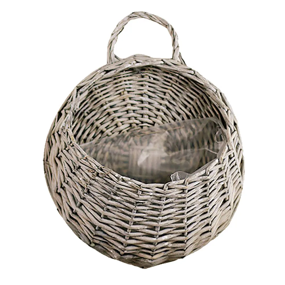 Цветочный горшок украшения дома сад ручной работы из ротанга винтажный