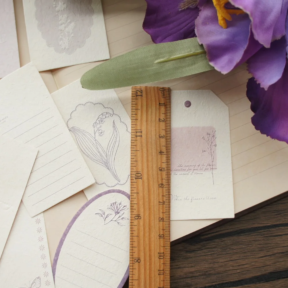 Рельефный дизайн печати 30 шт. светло-фиолетовый ландыш стиль сделай сам