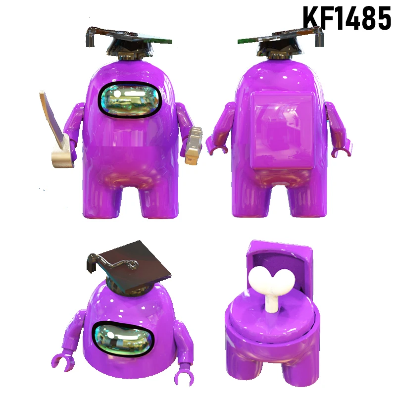 

Among Us New Hot Game Mini Building Blocks Cartoon Figures Christmas Gift Cute Red Small Amonges Us Toys For Children KF6133