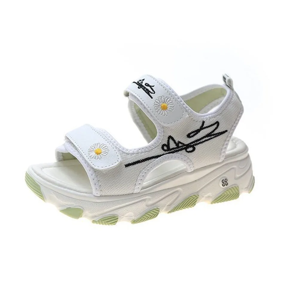 Сандалии женские с застежкой-липучкой уличные пляжные Босоножки на платформе