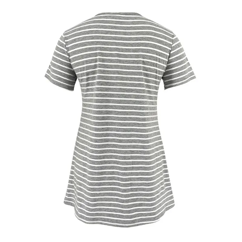 Женская рубашка для беременных топ кормления футболка мам летние модные