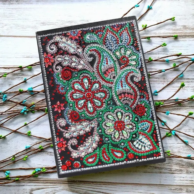 5D DIY Алмаз особенной формы альбом для рисования Дневник Книга 50 страниц вышивка Алмазная вышивка крестиком блокнот рождественские подарки