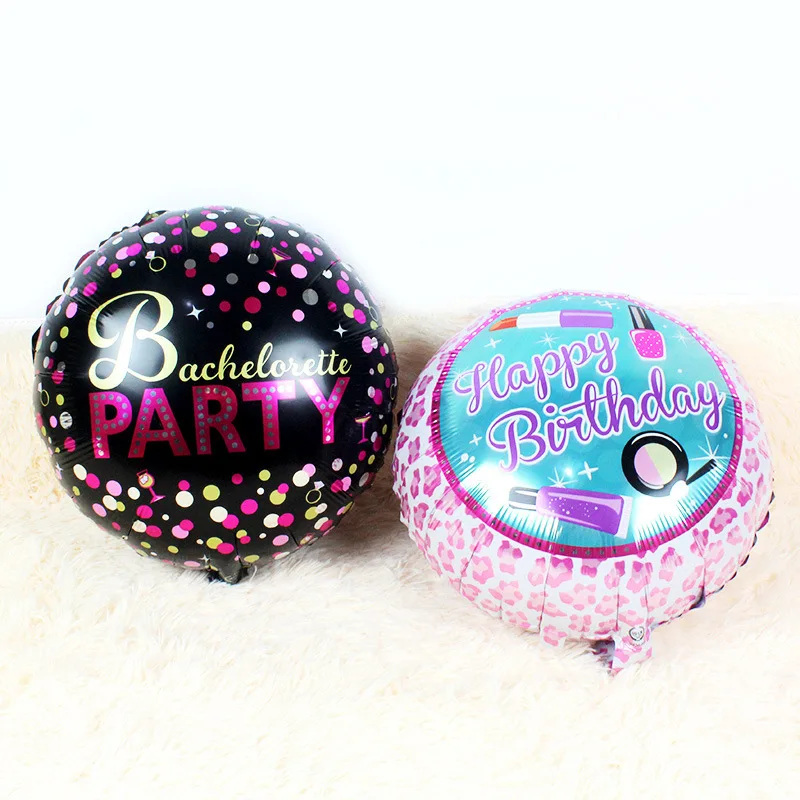 5 шт./лот 18 дюймов для взрослых вечерние макияж День Рождения алюминиевой фольги