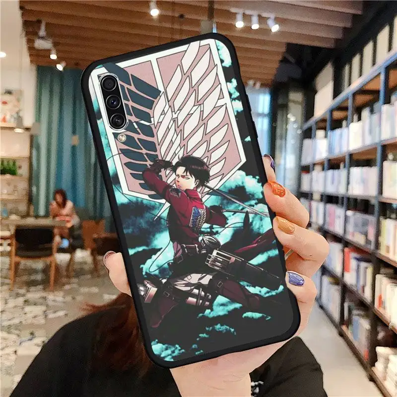 

Attack on Titan Anime Phone Case For Samsung galaxy A S note 10 7 8 9 20 30 31 40 50 51 70 71 21 s ultra plus