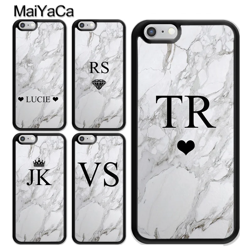 Персонализированный серый мраморный чехол с инициалами для iPhone 13 Pro Max 12 Mini 11 MAX X XR