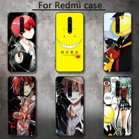 assassination classroom phone case for redmi 5 5plus 6 pro 6a s2 4x go 7a 8a 7 8 9 k20 case