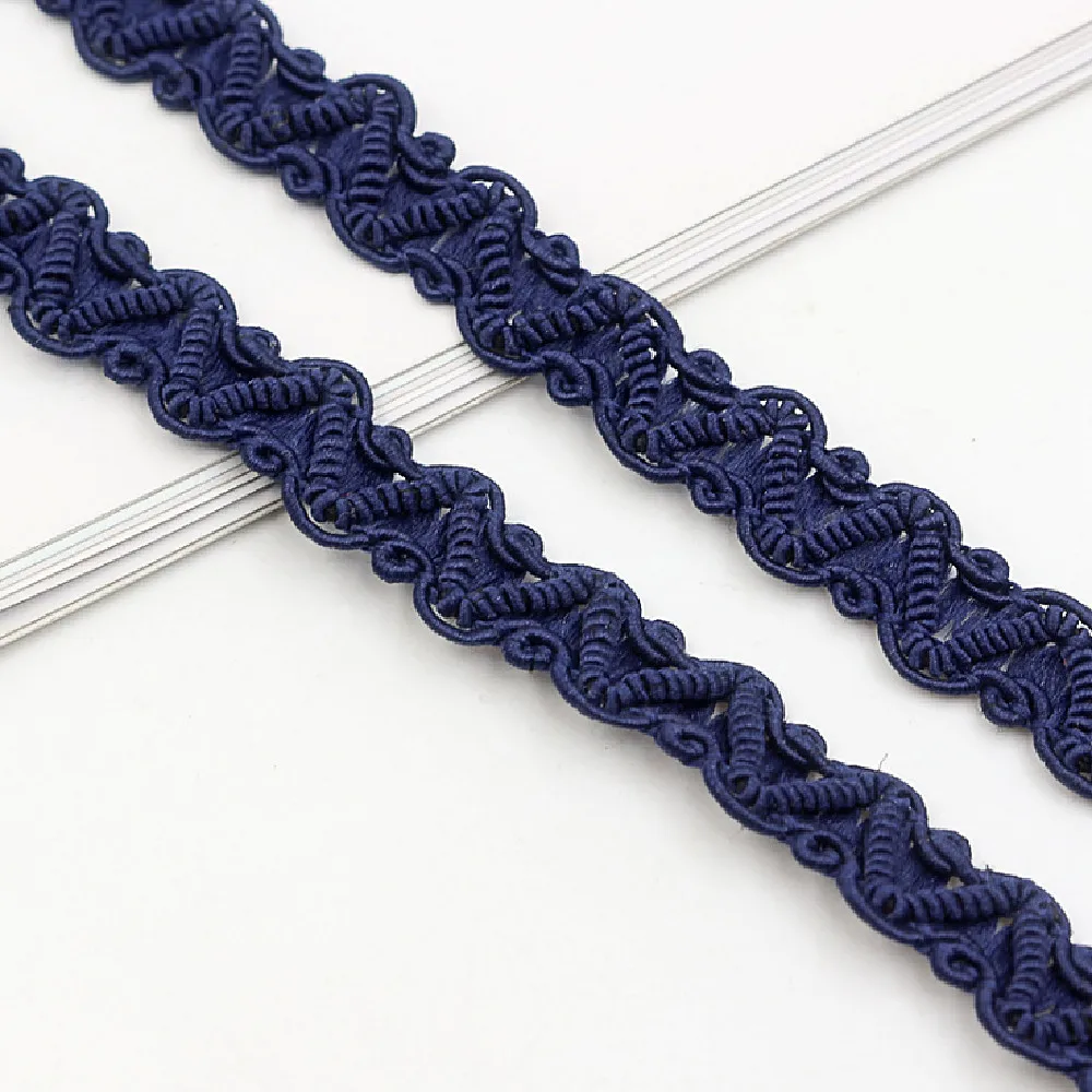 Золотые кружевные ленты волнистые полосатые аппликации для одежды сделай сам 20