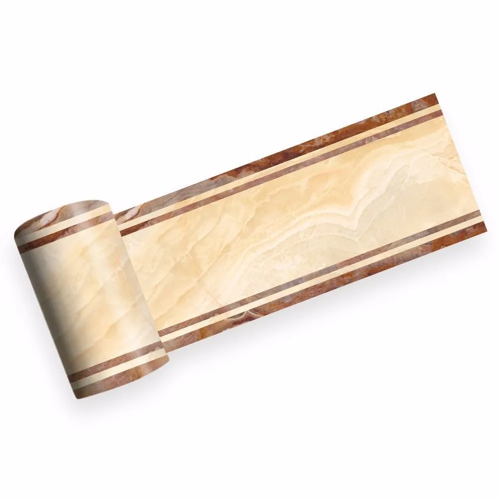 Креативная лестница Плинтус самоклеющаяся бумага желтый скандинавский мрамор