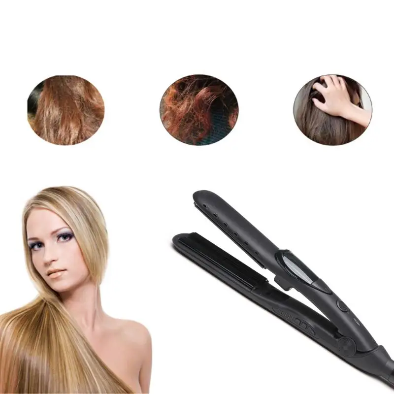 Steam Hair Straightener Straight Roll Dual-use Atomized Splint Tourmaline Ceramic Perm Device | Красота и здоровье
