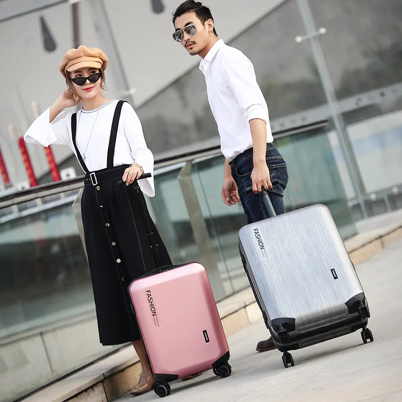Чемодан на молнии 18 дюймов 20 26 колесах чемодан для переноски женщин дорожные