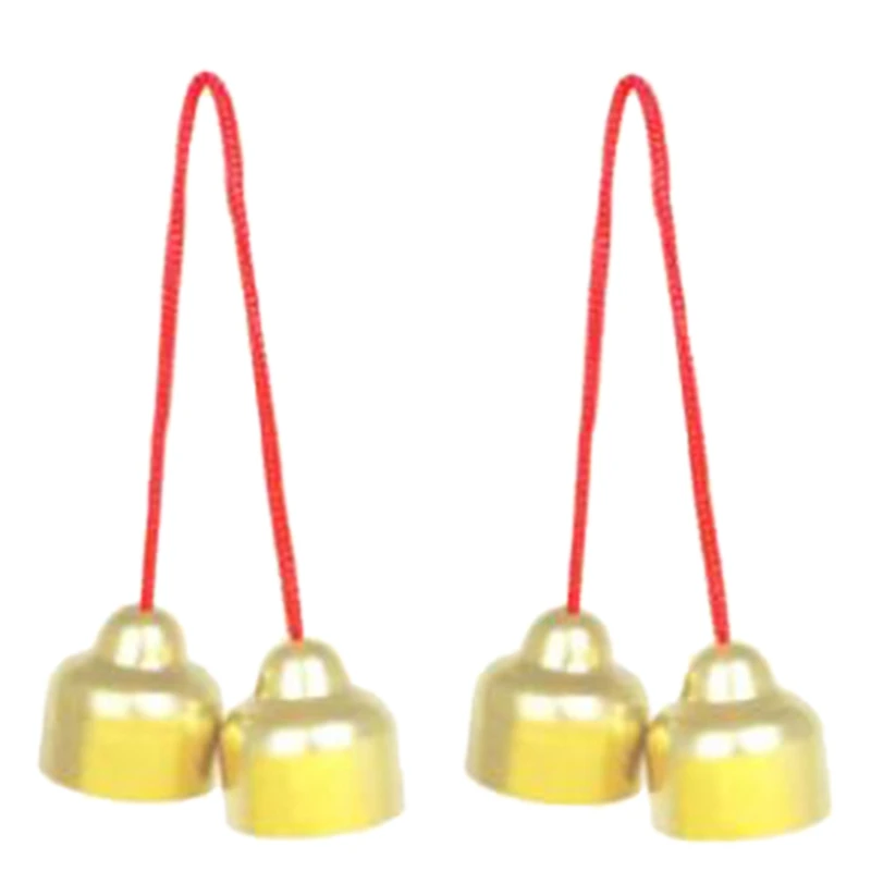 

Медный колокольчик Orff, Детские ударные колокольчики из чистой меди, металлический инструмент с Красной веревкой, музыкальные принадлежнос...