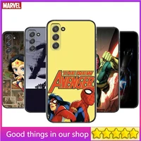 marvel avengers comics phone cover hull for samsung galaxy s8 s9 s10e s20 s21 s5 s30 plus s20 fe 5g lite ultra black soft case