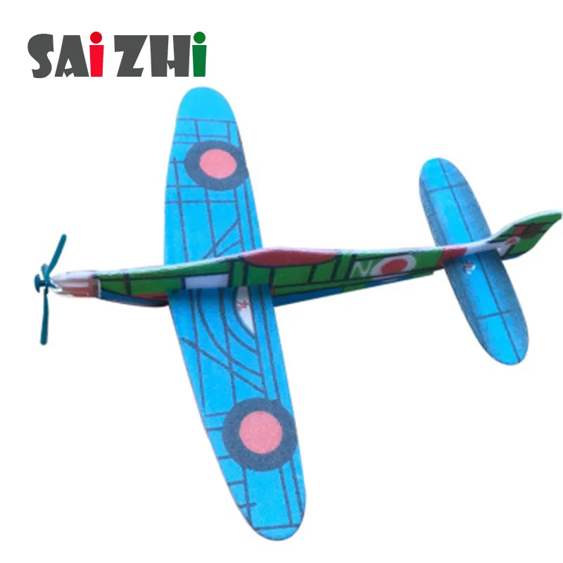 Saizhi DIY ручной бросок Летающий планер игрушки самолеты для детей пена модель