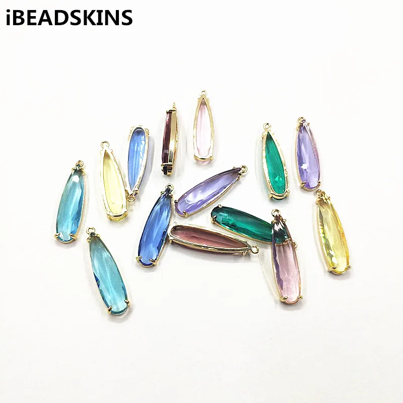 Новое поступление! 33x9 мм 30 шт. медь с кристаллами капли очарование/разъемы для