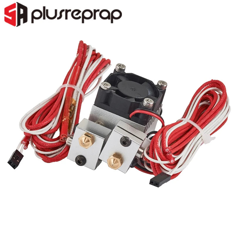 Экструдер Chimera V6 Dual Head Remote Bowden HotEnd с охлаждающим вентилятором 2 в Out