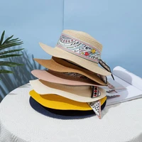 baseball cap new korean summer cap japanese straw bow beach sunscreen womens cap fashion leisure female cap outdoor shade hat