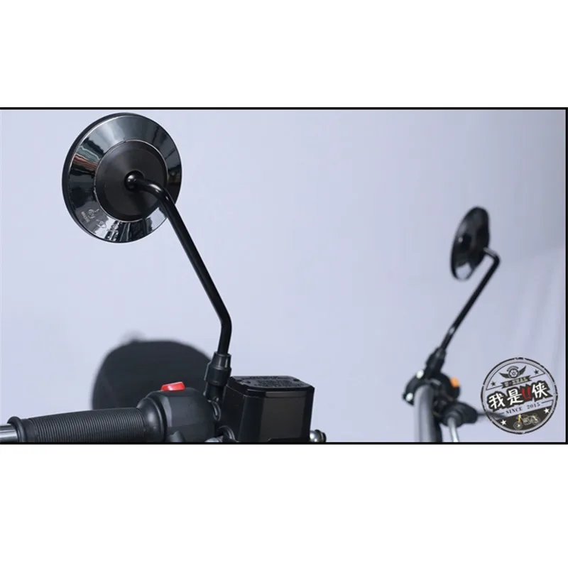 

top quality classic steed motorcycle side mirror cafe racer moto rearivew mirror for harley prince cruise softail sportster part