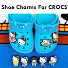 1 шт. Симпатичные Аниме Подвески Croc Cat Hellokittity аксессуары украшения для детей значки животные Hello Kittity Sanrio