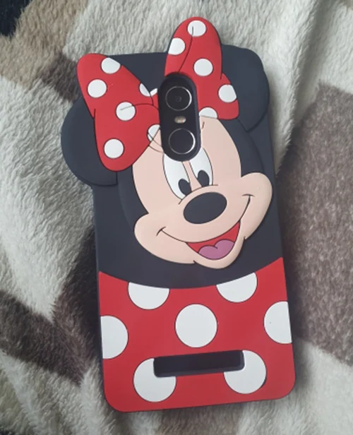 minnie mouse Для Xiaomi Redmi Note 4 Чехол Note 4 X чехол 3D единорог Кот Кролик Мягкий силиконовый чехол для Xiaomi Redmi Note 4X Note 4 чехлы для телефонов - Цвет: minnie mouse