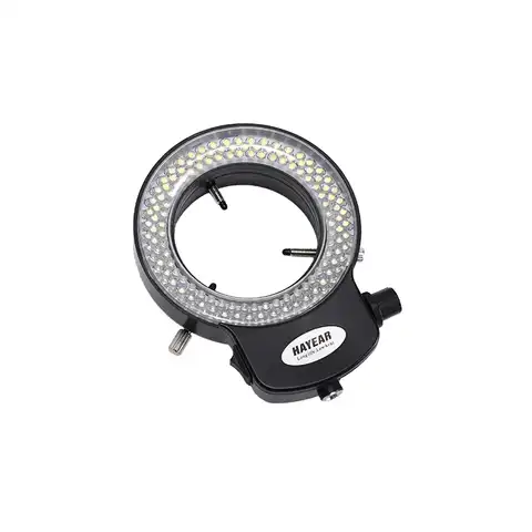 Регулируемое кольцо для микроскопа, 144 светодиодный, подсветка для стереомикроскопа с адаптером питания для стереомикроскопа и камеры