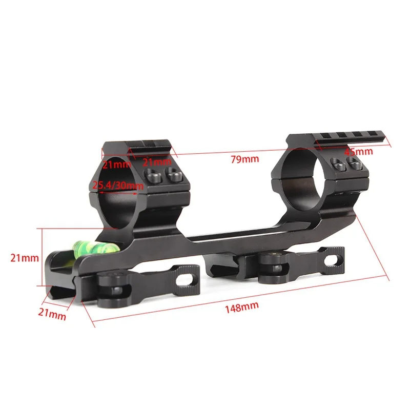 

Red Dot Sight Accessories New 20mm Horizontal Sight Cantilever Bracket Siamese Sight Bracket Level Tube Clamp