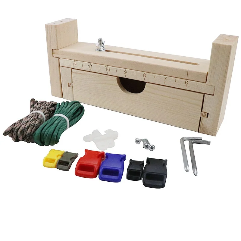 DIY Дерево Paracord Jig браслет производитель регулируемое плетение DIY ремесло чайник браслет узел инструмент браслет инструмент для вязания