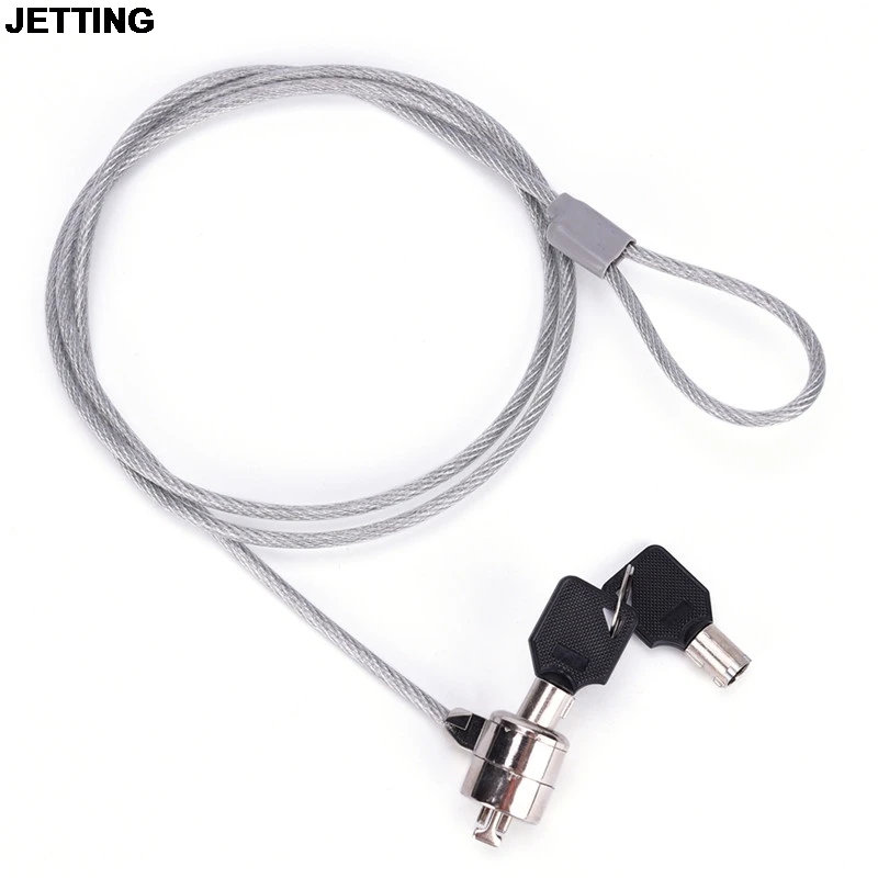 

JETTING Anti-Theft Office Notebook Laptop PC Computer Desk Key Security Lock Chain Cable Drop Shipping