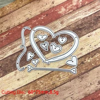 love heart cutting dies lace leaf decoration diy scrapbooking metal steel stencil embossing craft dies new sale