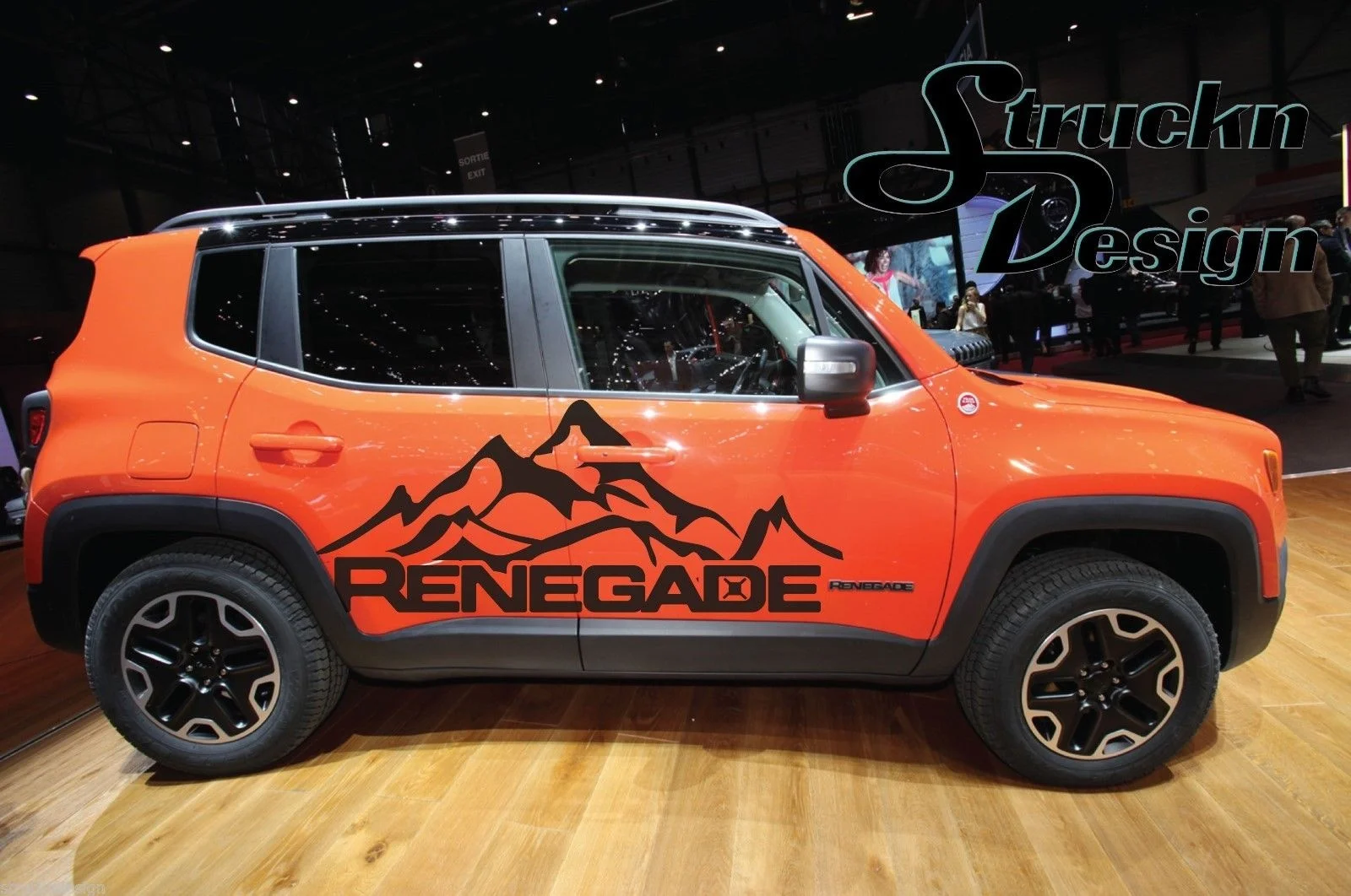 

2 шт., виниловые наклейки для Jeep Renegade, 1 комплект