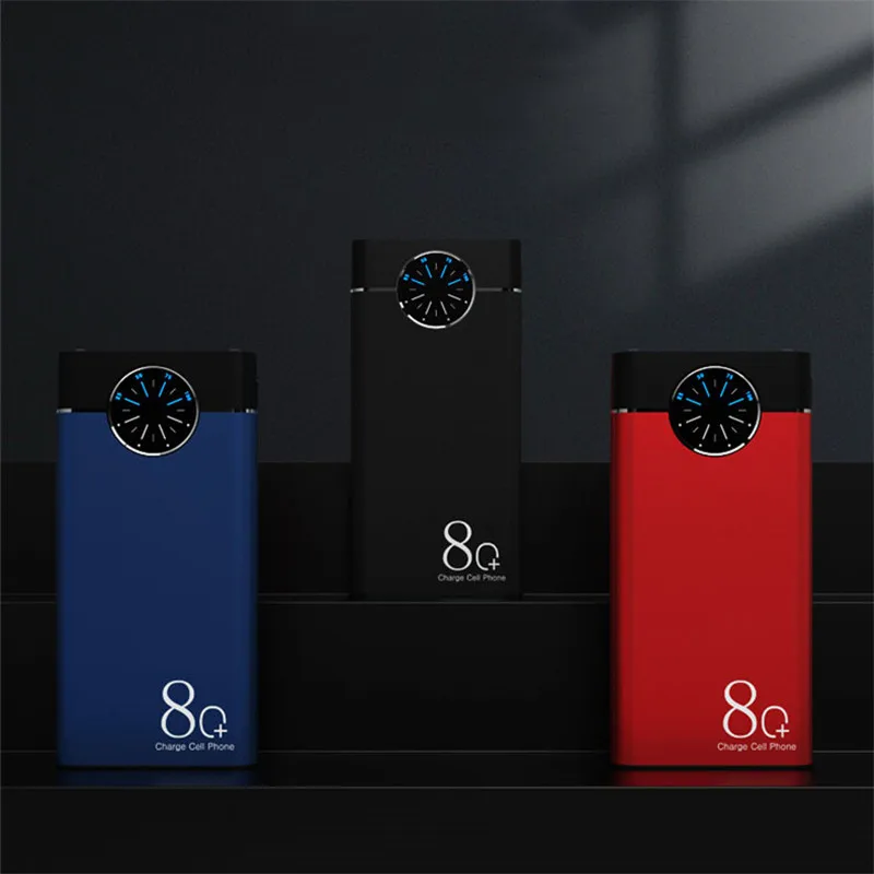 80000mah portable power bank appliances 3 0 mobile power roulette monitor pd 3 0 usb external mobile battery for iphone xiaomi free global shipping