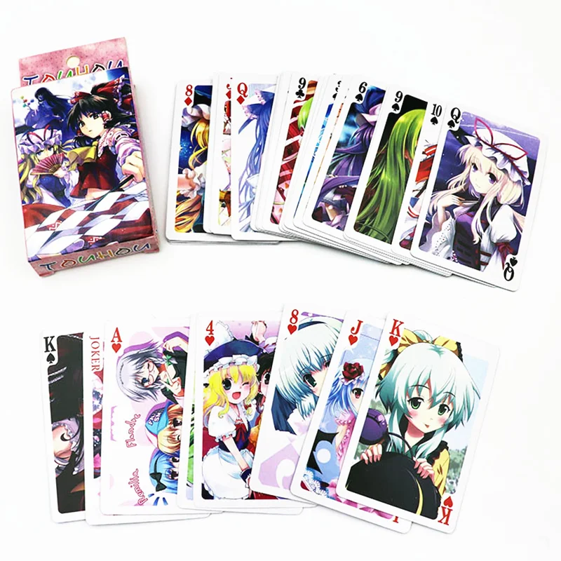 Аниме TouHou Project покер игральные колоды карты Hakurei рейму Kirisame Marisa мультфильм