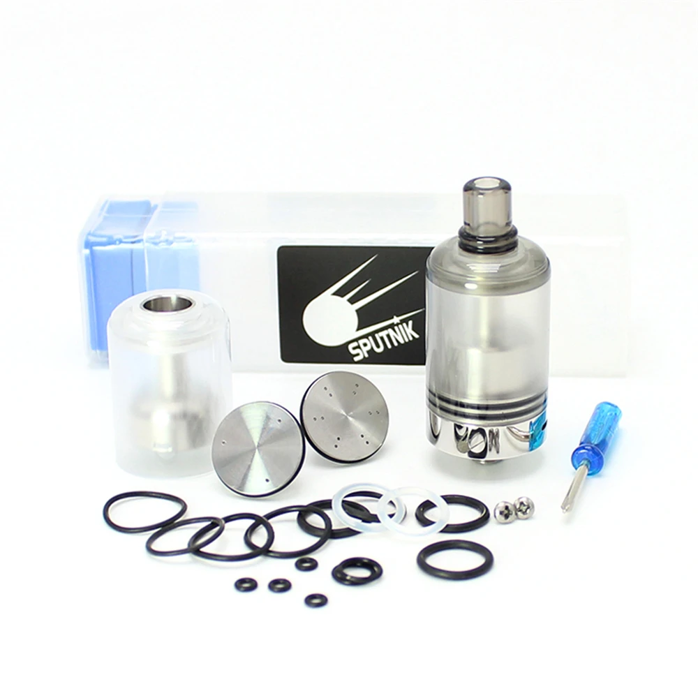 

SXK sputnik RTA Vape Vaporizer Atomizer fillin SS316 2ml 22mm Single Coil 510 Drip Tip Electronic Cigarette vs manta MTL RTA