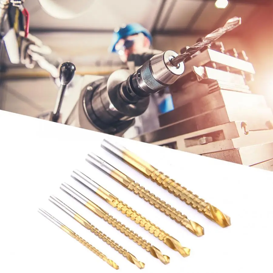 Сверло из быстрорежущей стали для работ по дереву 6 шт. 3-8 мм | Инструменты