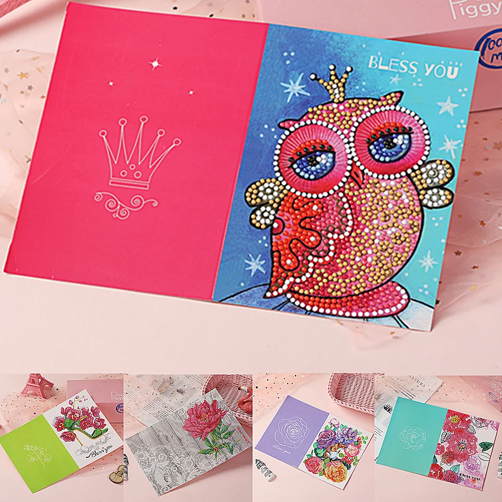 5D DIY алмазная живопись открытка специальная форма день рождения фестиваль карта