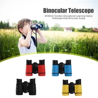 4x30 folding kids binocular telescope watching optics carrying scope outdoor camping travel bird handheld telescope elements