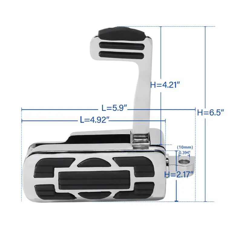 

Motorcycle 10mm Rider Rear Footrest Footpegs pedals For Harley Dyna Sportster xl883 1200 Touring Road King Electra Street Glide