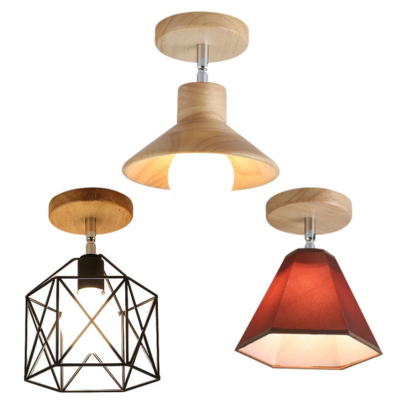 

Led E27 Iron 5W Iron Ceiling Lamp Shade Pendant Light Covers and Shades Triangle Metal Ceiling Lampshades(Not includ bulb)