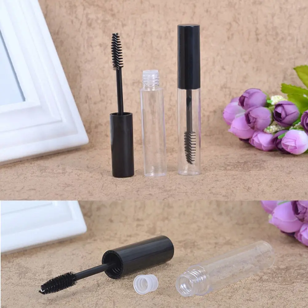 

Portable 10mL Empty Mascara Tube Eyelash Vial Liquid Bottle Container Black Cap Makeup Tools