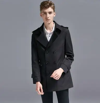 

lapel Large size 6XL Mens trench coats man long coat men clothes slim fit overcoat long sleeve 2020 new designer
