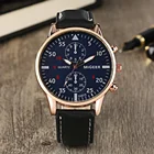 Изысканные мужские часы в подарочной коробке, кварцевый чехол из розового золота, кожаный ремешок для часов с пряжкой, Мужская цепочка на запястье, подарок на день рождения, набор для папы и сына