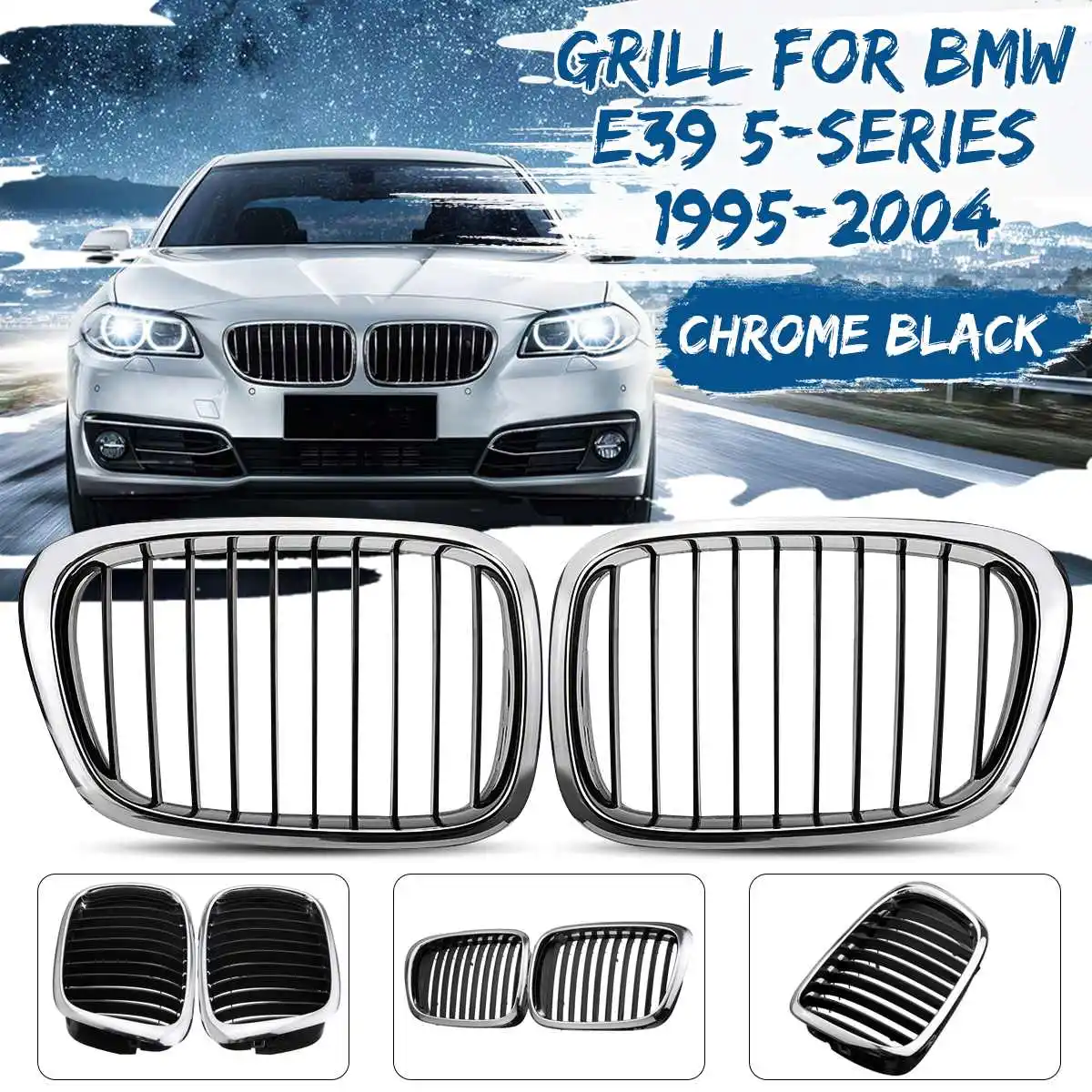 Решетка для радиатора BMW E39 5 Series 525i 530i 540i M5i M4 1995 2004|Гоночные решетки| |