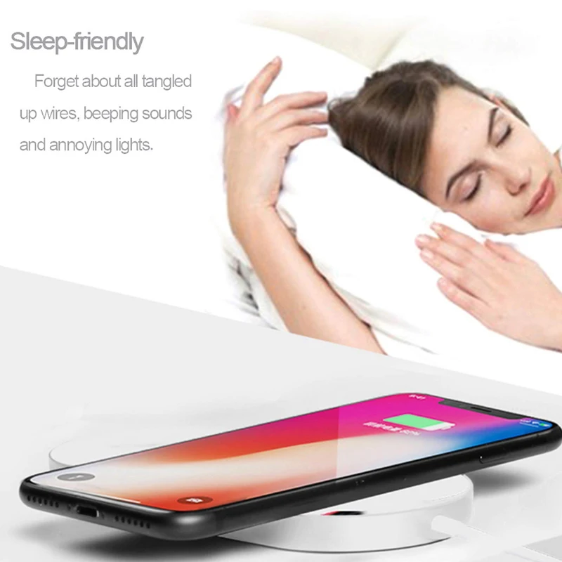 Беспроводное зарядное устройство 2 в 1 Qi для iPhone 11 Pro Xr X S Max Apple Watch 3 беспроводная