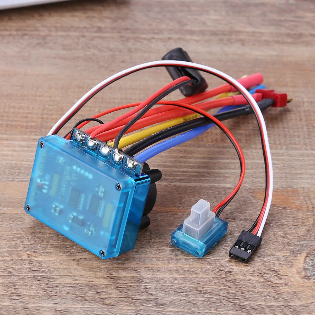 Водонепроницаемый 45A 60A 80A 120A бесщеточный ESC электрический регулятор скорости пыленепроницаемый для 1/8 1/10 1/12 RC автомобиль гусеничный RC лодка часть