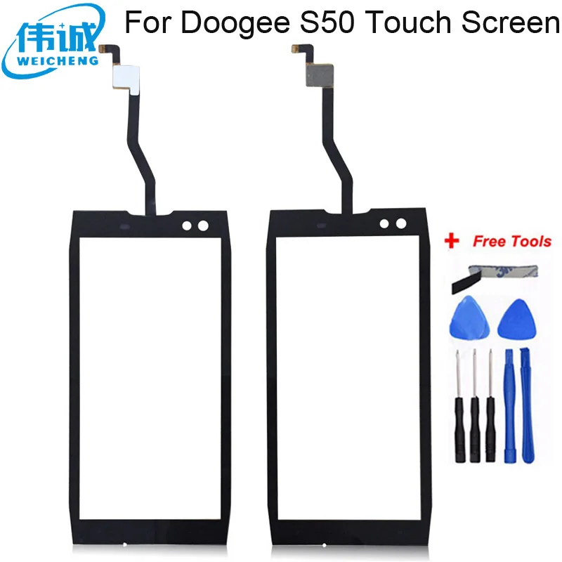 

Сенсорный экран WEICHENG Для Doogee S50, дигитайзер, стеклянная панель, запасные части + Бесплатные инструменты