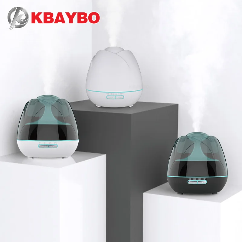 

KBAYBO 400ml air diffuser Ultrasonic air purifier aromatherapy essential air humidifier with 7 colors of LED lights for home