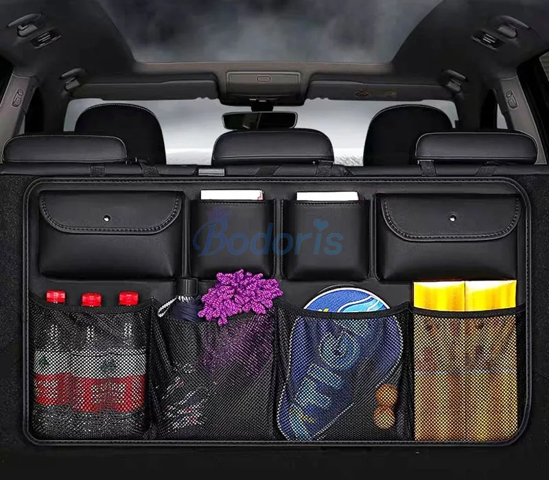 For Toyota Land Cruiser 100 FJ LC100 1998-2007 Rear Seat Back Storage Bag Car Trunk Strowing Tidying Auto Organizer Accessories |